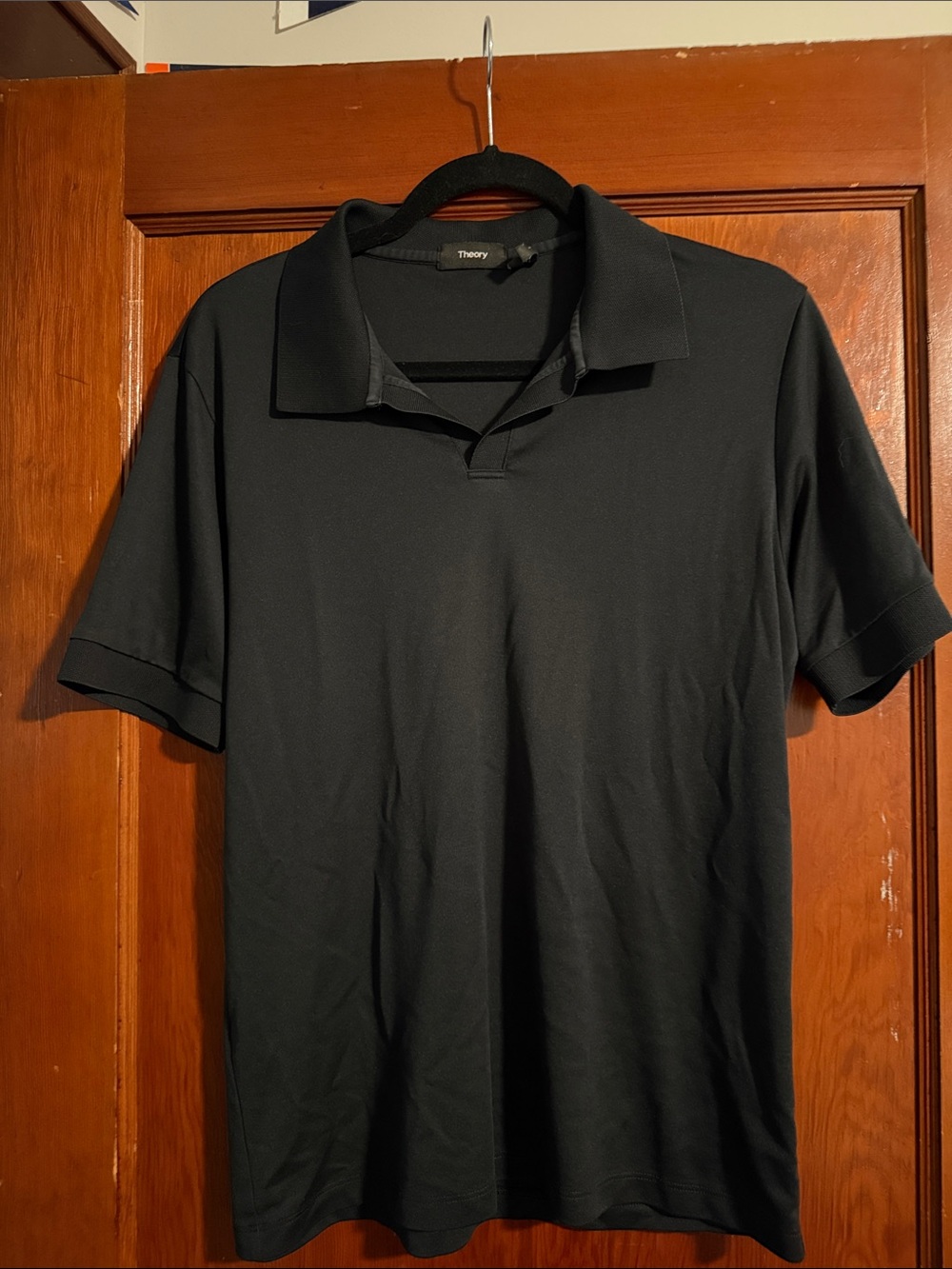 Theory Black Men's Polo Shirt